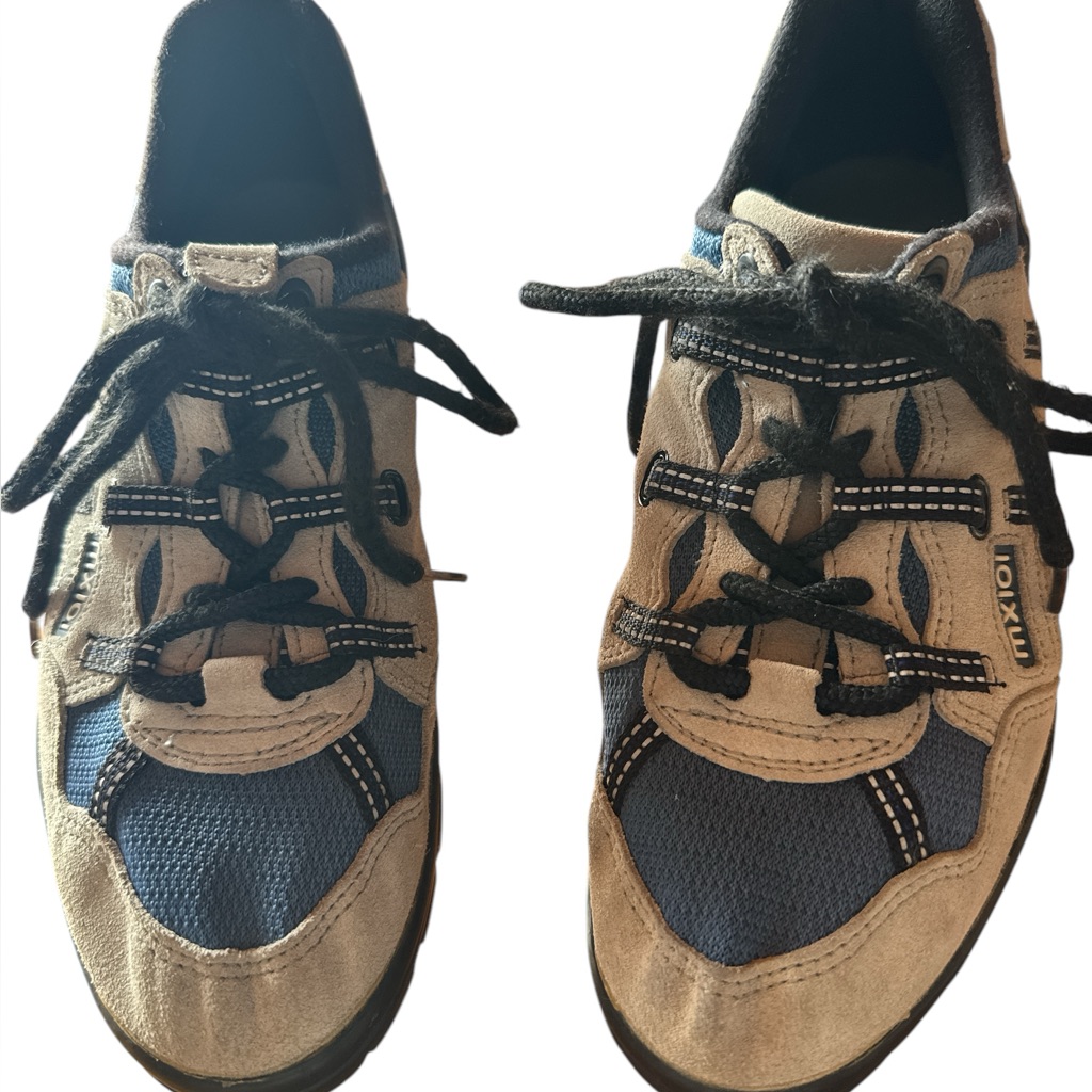 Men’s Lake Cycling Shoes 40 Us 6.5 Gray Blue Mx101 Lace Up Mountain Biking
